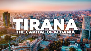 TIRANA 2021 THE CAPITAL OF ALBANIA  4K DRONE VIDEO [upl. by Merta536]