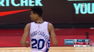 Timothe LuwawuCabarrot  Highlights vs Raptors 4217 [upl. by Htebiram594]