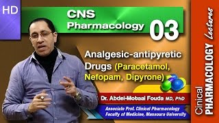 CNS Pharmacology Ar  03  Analgesicantipyretic drugs [upl. by Oeramed264]