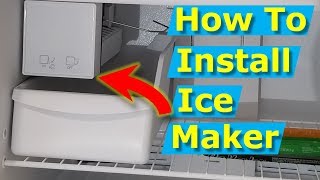 How to Install Ice Maker Box Whirlpool Frigidaire Refrigerators [upl. by Atnahs694]