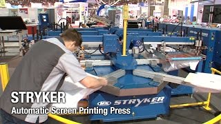 Stryker  Automatic Screen Printing Press  MampR Screen Printing [upl. by Elatan771]