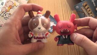 Kidrobot Dunny 2010 Series Amanda Visell and 2011 Series Aya Kakeda unboxing [upl. by Zaneski]