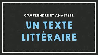 COMPRENDRE ET ANALYSER UN TEXTE [upl. by Gilba839]