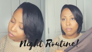 RELAXED HAIR NIGHT ROUTINE FOR HEALTHY HAIR GROWTH [upl. by Anyd233]