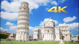 Leaning Tower of Pisa Italy Walking Tour 4K [upl. by Maleki]