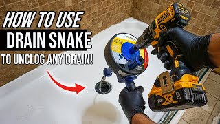 How To Use A Drain Snake To Unclog Any Drain Home DIY For Begginers [upl. by Gwynne]