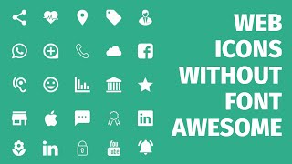 Web Icons with No External Libraries 🙅 No More Font Awesome [upl. by Padgett735]