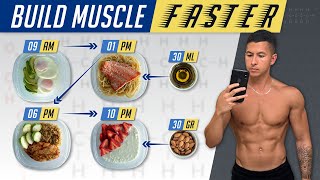 The Best Meal Plan To Build Muscle Faster EAT LIKE THIS [upl. by Naziaf]