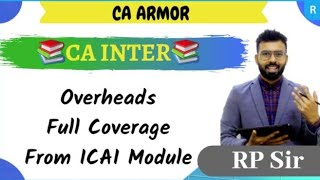 Overheads CA Inter Costing [upl. by Queston312]