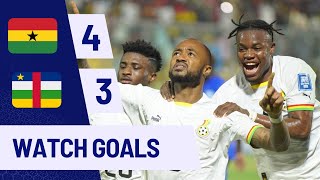 GHANA VS CENTRAL AFRICAN REPUBLIC43WORLD CUP QUALIFIERSGOALSampHIGHLIGHTS [upl. by Nitsrek]