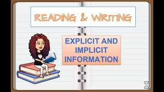 Grade 11  Reading and Writing Module 3 Explicit and Implicit Information Based on the MELCs [upl. by Glennon]