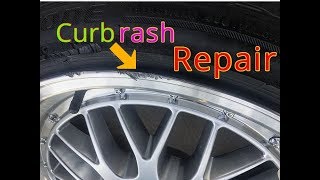 How to repair wheels with curb rash [upl. by Strader]