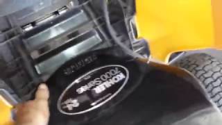 Cub Cadet XT1 air filter cleaning [upl. by Shipley]