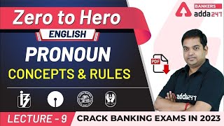 Pronoun Concept and Rules in English Grammar  Adda247 Banking Classes  Lec9 [upl. by Relda]