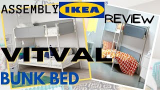 Bunk bed for childrens bedroom  IKea Vitval bunk bed installation tutorial  Easy DIY bunk bed [upl. by Anilad]