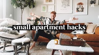 10 SMALL APARTMENT DECORATING TIPS  HACKS  Lone Fox [upl. by Ahseryt]