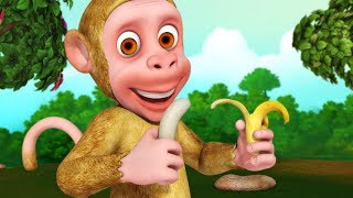 Bandar Mama Aur Kele  Hindi Rhymes for Children  Infobells [upl. by Tomas]