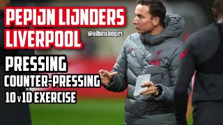 Pepijn Lijnders  Liverpool 10v10 Pressing  Counter Pressing Training [upl. by Mata]