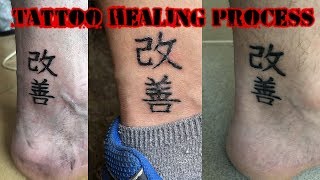 Tattoo healing process time lapse [upl. by Atnoek]