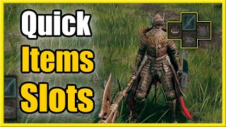 How to PUT Items in Pouch amp Use Items Quickly in Elden Ring Hot Bar Tutorial [upl. by Smoht464]