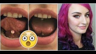 STORYTIME My Tongue Piercing Experience and Healing JustEnufEyes [upl. by Anselmo]