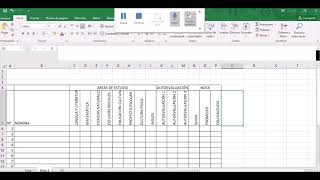 Cómo hacer cuadro de notas en Excel [upl. by Nedearb557]