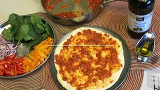 በፍጥነት የሚደርስ የፆም ፒዛ  Vegan Pizza  with English subtitles [upl. by Beekman617]