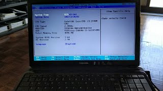 Toshiba Satellite L750  How to access Boot Menu and BIOS setup [upl. by Attela]