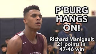 Phillipsburg 47 Franklin 46  Richard Manigault 21 points [upl. by Lucas385]