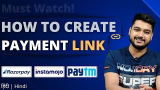 How to Create Payment Link  Take payment through Razorpay Instamojo and Paytm link  2020 [upl. by Ajnos955]