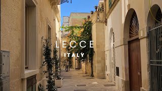 Lecce  Italy  Drone amp Walking Tour [upl. by Ez894]