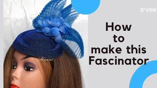 HOW TO MAKE A TEARDROP PILLBOX FASCINATOR DIY EASY PILLBOX HAT [upl. by Lobel]