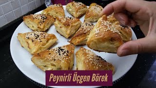 Peynirli Üçgen Börek Tarifi  En pratik ve lezzetli börek [upl. by Aleinad859]