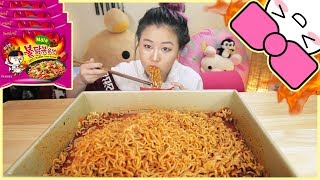 4X SPICY MALA FIRE NOODLE CHALLENGE [upl. by Anawyt]