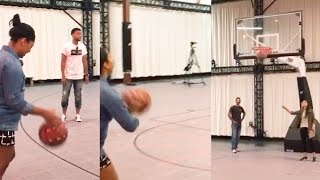 Stephen Currys Pregnant Wife Ayesha Nails 3 Pointer [upl. by Rumit]