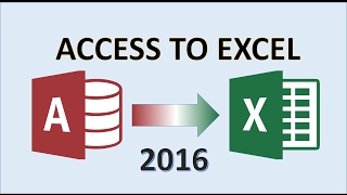 Access to Excel  How to Export Table Data from Access 2016 then Apply Formatting With Tables in MS [upl. by Airpal]