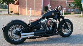 Custom Yamaha xv1600 roadstar  wildstar bobber [upl. by Bebe]