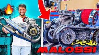 ASSEMBLIAMO IL MOTORE MALOSSI 70cc DEL BOOSTER 😍🏆 [upl. by Anesor]