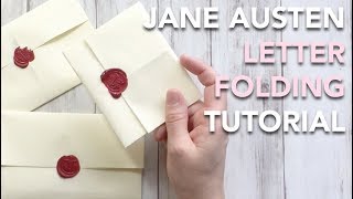 HOW TO fold a Regency Letter  Jane Austen style  TUTORIAL [upl. by Primavera]