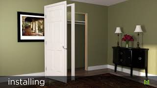 How to Install a Split Jamb Prehung Interior Door [upl. by Itsirk]