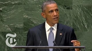 General Assembly 2014 Obama UN Speech FULL Today  The New York Times [upl. by Perla]