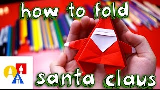 How To Fold An Origami Santa Claus [upl. by Celestyn881]