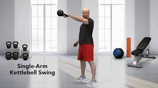 How to do a SingleArm Kettlebell Swing [upl. by Yentuoc]