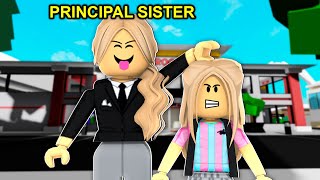 Big Sister Became Brookhaven Principal Roblox [upl. by Ahcsrop475]