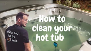 How to clean a hot tub the right way [upl. by Narot]