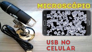 Microscópio Usb no Celular Android ou iOS Como Conectar [upl. by Warfield180]