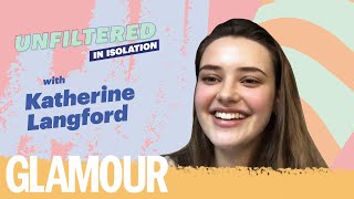 Katherine Langford on Sisterhood Body Image amp Mental Health  GLAMOUR UK [upl. by Noelani782]