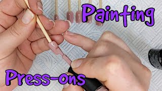 How to prepare and paint  press on nails [upl. by Nealon462]