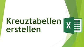 Kreuztabellen in Excel erstellen  Daten analysieren in Excel 72 [upl. by Fanchette]