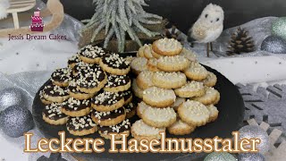 Leckere HaselnussTaler 😍Einfache und Schnelle Weihnachtsplätzchen🎄 [upl. by Neltiak303]